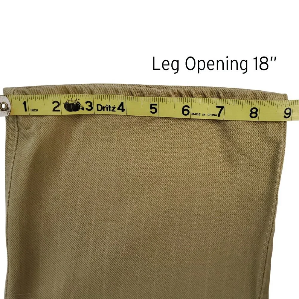 Lucky Brand Mid Rise Crop Wide Leg Jean Color Bronze Mist Size 30 - Picture 16 of 16